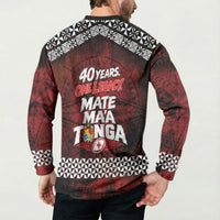 Mate Maa Tonga Rugby 2026 Button Sweatshirt 40 Years Anniversary One Legacy LT14 - Polynesian Pride