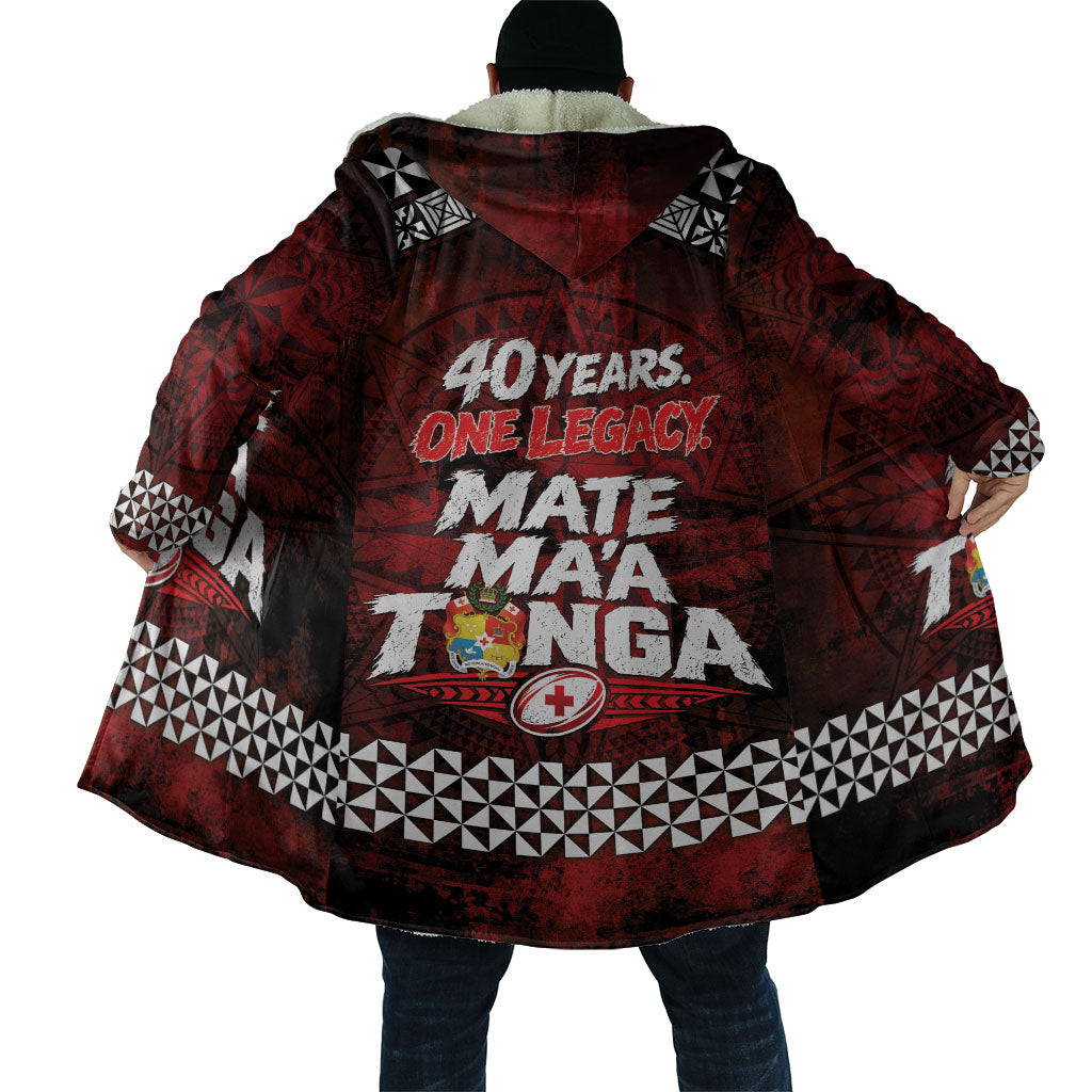 Mate Maa Tonga Rugby 2026 Cloak 40 Years Anniversary One Legacy LT14 - Polynesian Pride