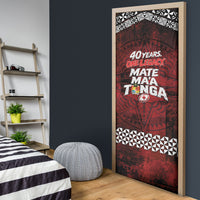 Mate Maa Tonga Rugby 2026 Door Cover 40 Years Anniversary One Legacy LT14 - Polynesian Pride