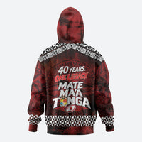 Mate Maa Tonga Rugby 2026 Hoodie 40 Years Anniversary One Legacy LT14 - Polynesian Pride
