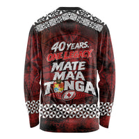 Mate Maa Tonga Rugby 2026 Long Sleeve Shirt 40 Years Anniversary One Legacy LT14 - Polynesian Pride