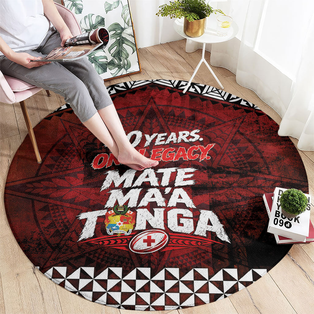Mate Maa Tonga Rugby 2026 Round Carpet 40 Years Anniversary One Legacy LT14 - Polynesian Pride