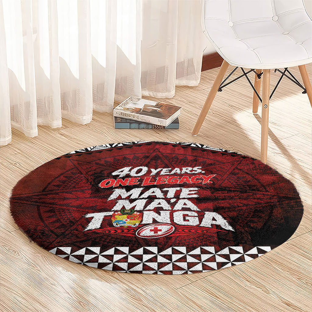 Mate Maa Tonga Rugby 2026 Round Carpet 40 Years Anniversary One Legacy LT14 - Polynesian Pride