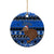 New Zealand Christmas Ceramic Ornament Aotearoa Kiwi Meri Kirihimete Blue Version LT14 - Polynesian Pride