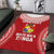 Custom Tonga Mate Maa Area Rug Go Champions Tongan Ngatu - Red