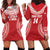 Custom Tonga Mate Maa Hoodie Dress Go Champions Tongan Ngatu - Red