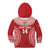 Custom Tonga Mate Maa Kid Hoodie Go Champions Tongan Ngatu - Red