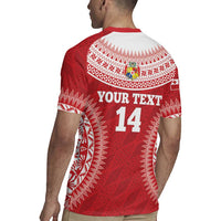 Custom Tonga Mate Maa Rugby Jersey Go Champions Tongan Ngatu - Red
