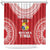 Custom Tonga Mate Maa Shower Curtain Go Champions Tongan Ngatu - Red