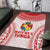 Custom Tonga Mate Maa Area Rug Go Champions Tongan Ngatu - White