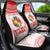 Custom Tonga Mate Maa Car Seat Cover Go Champions Tongan Ngatu - White