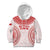 Custom Tonga Mate Maa Kid Hoodie Go Champions Tongan Ngatu - White