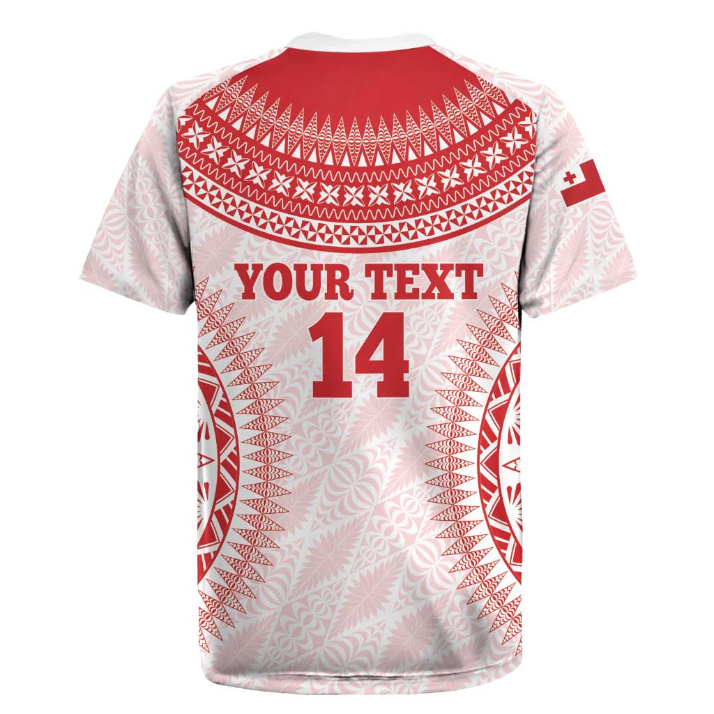 Custom Tonga Mate Maa Rugby Jersey Go Champions Tongan Ngatu - White