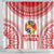 Custom Tonga Mate Maa Shower Curtain Go Champions Tongan Ngatu - White