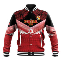 Custom Mate Maa Tonga XIII Baseball Jacket Tongan Kupesi Ngatu - Rugby Style