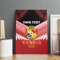 Custom Mate Maa Tonga XIII Canvas Wall Art Tongan Kupesi Ngatu - Rugby Style