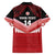 Custom Mate Maa Tonga XIII Family Matching Off The Shoulder Long Sleeve Dress and Hawaiian Shirt Tongan Kupesi Ngatu - Rugby Style