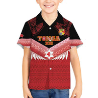 Custom Mate Maa Tonga XIII Hawaiian Shirt Tongan Kupesi Ngatu - Rugby Style