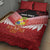 Custom Mate Maa Tonga XIII Quilt Bed Set Tongan Kupesi Ngatu - Rugby Style