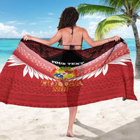 Custom Mate Maa Tonga XIII Sarong Tongan Kupesi Ngatu - Rugby Style LT14 - Polynesian Pride