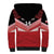 Custom Mate Maa Tonga XIII Sherpa Hoodie Tongan Kupesi Ngatu - Rugby Style