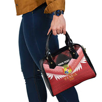 Custom Mate Maa Tonga XIII Shoulder Handbag Tongan Kupesi Ngatu - Rugby Style LT14 - Polynesian Pride