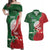 Custom Tonga And Australia Rugby Couples Matching Off Shoulder Maxi Dress and Hawaiian Shirt Mate Maa Tongan Ngatu Mix Kangaroos Aboriginal