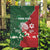 Custom Tonga And Australia Rugby Garden Flag Mate Maa Tongan Ngatu Mix Kangaroos Aboriginal