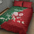 Custom Tonga And Australia Rugby Quilt Bed Set Mate Maa Tongan Ngatu Mix Kangaroos Aboriginal