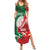 Custom Tonga And Australia Rugby Summer Maxi Dress Mate Maa Tongan Ngatu Mix Kangaroos Aboriginal