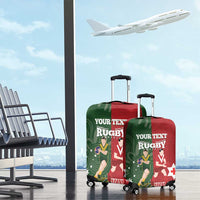 Custom Mate Maa Tonga And Kangaroo Australia Luggage Cover Tongan Kupesi Mix Aboriginal Art LT14 - Polynesian Pride