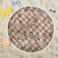Brown Aloha Hawaii Shell Lei Beach Blanket Palaka Hebrew Cone Honey Cowrie Elegant Curves - Polynesian Pride