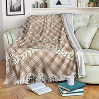 Brown Aloha Hawaii Shell Lei Blanket Palaka Hebrew Cone Honey Cowrie Elegant Curves - Polynesian Pride