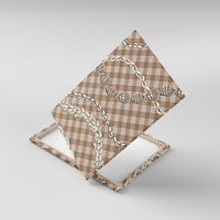 Brown Aloha Hawaii Shell Lei Canvas Wall Art Palaka Hebrew Cone Honey Cowrie Elegant Curves - Polynesian Pride