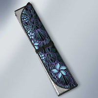 Purple Paradise Hawaii Shell Lei Auto Sun Shade Hawaiian Sunrise Shell Hebrew Cone Plumeria - Polynesian Pride