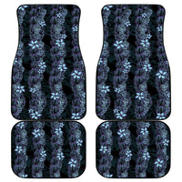 Purple Paradise Hawaii Shell Lei Car Mats Hawaiian Sunrise Shell Hebrew Cone Plumeria - Polynesian Pride