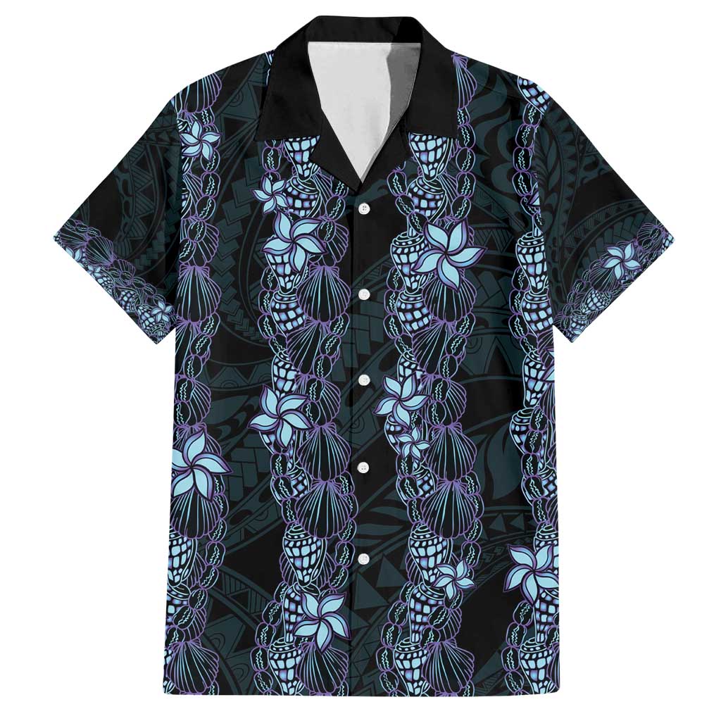 Purple Paradise Hawaii Shell Lei Family Matching Off Shoulder Maxi Dress and Hawaiian Shirt Hawaiian Sunrise Shell Hebrew Cone Plumeria - Polynesian Pride