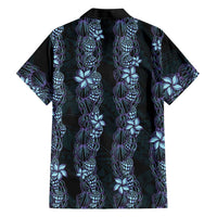Purple Paradise Hawaii Shell Lei Family Matching Puletasi and Hawaiian Shirt Hawaiian Sunrise Shell Hebrew Cone Plumeria - Polynesian Pride