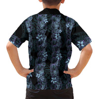 Purple Paradise Hawaii Shell Lei Family Matching Tank Maxi Dress and Hawaiian Shirt Hawaiian Sunrise Shell Hebrew Cone Plumeria LT14 - Polynesian Pride