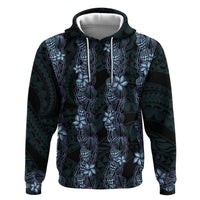 Purple Paradise Hawaii Shell Lei Hoodie Hawaiian Sunrise Shell Hebrew Cone Plumeria - Polynesian Pride