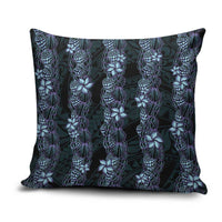 Purple Paradise Hawaii Shell Lei Pillow Cover Hawaiian Sunrise Shell Hebrew Cone Plumeria - Polynesian Pride