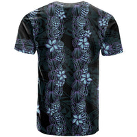 Purple Paradise Hawaii Shell Lei T Shirt Hawaiian Sunrise Shell Hebrew Cone Plumeria - Polynesian Pride