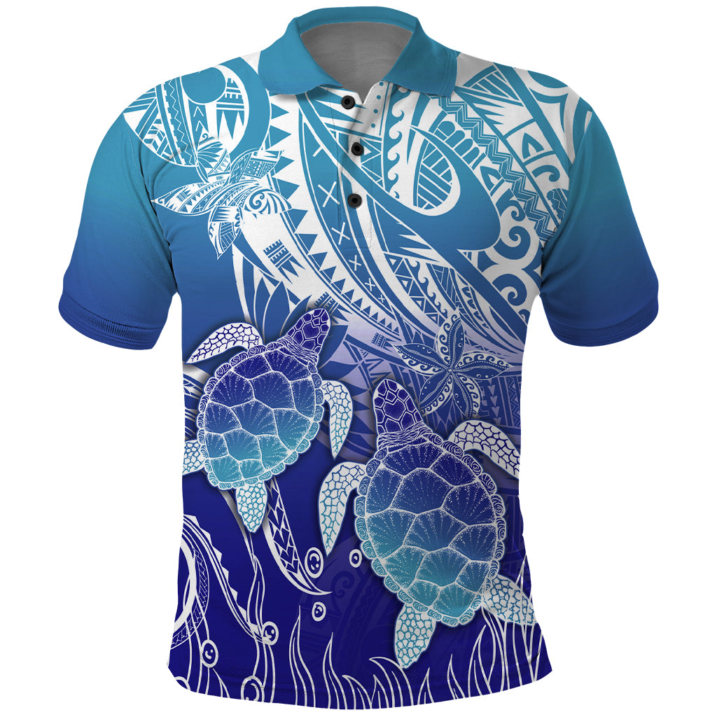 Polynesia Sea Turtle Polo Shirt Happy Valentine Day Polynesian - Dark Cyan LT14 Dark Cyan - Polynesian Pride