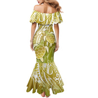 Polynesia Sea Turtle Mermaid Dress Happy Valentine Day Polynesian - Gold LT14 - Polynesian Pride