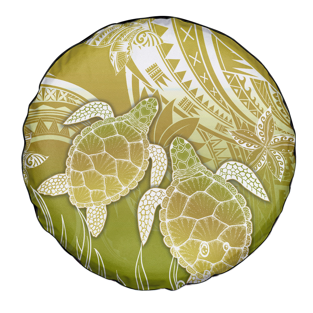 Polynesia Sea Turtle Spare Tire Cover Happy Valentine Day Polynesian - Gold LT14 - Polynesian Pride