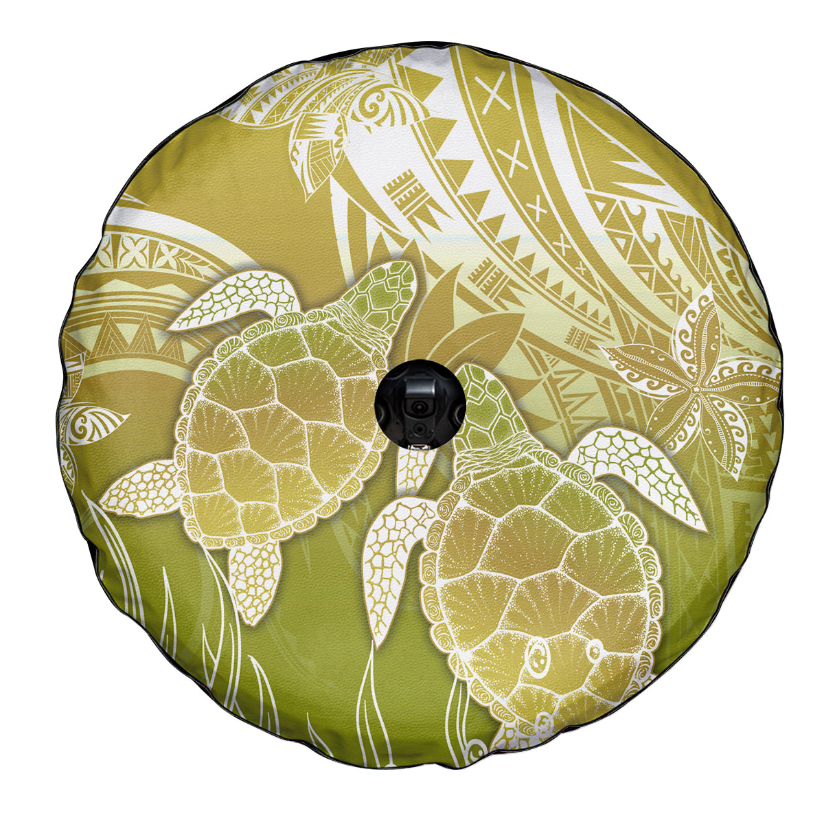 Polynesia Sea Turtle Spare Tire Cover Happy Valentine Day Polynesian - Gold LT14 - Polynesian Pride