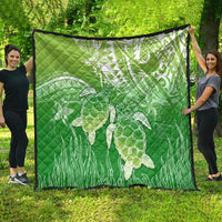 Polynesia Sea Turtle Quilt Happy Valentine Day Polynesian - Green LT14 - Polynesian Pride