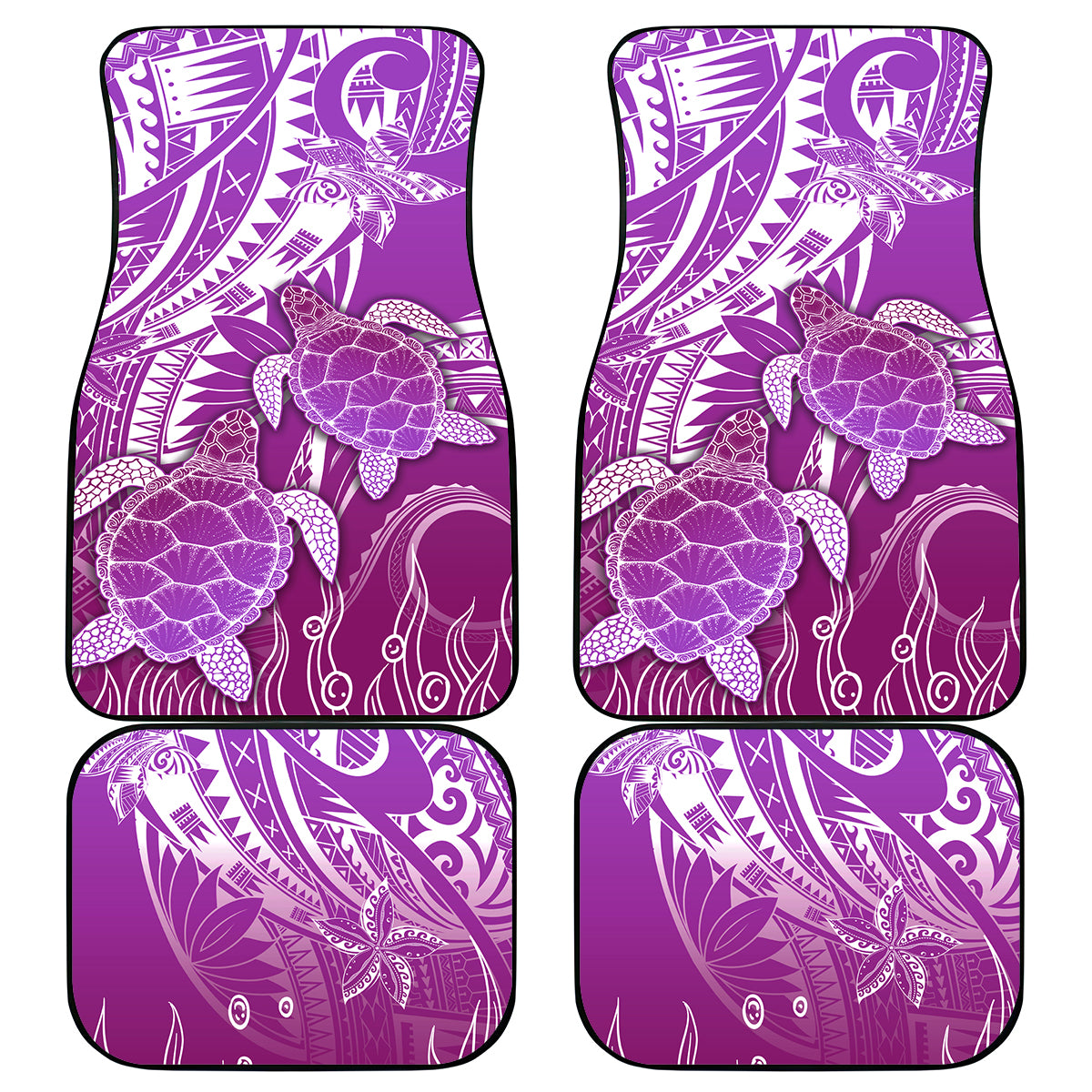 Polynesia Valentine Day Car Mats Polynesian Sea Turtle Purple Version LT14 Purple - Polynesian Pride