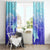 Polynesia Valentine Day Window Curtain Polynesian Sea Turtle Turquoise Version LT14 - Polynesian Pride