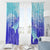 Polynesia Valentine Day Window Curtain Polynesian Sea Turtle Turquoise Version LT14 - Polynesian Pride